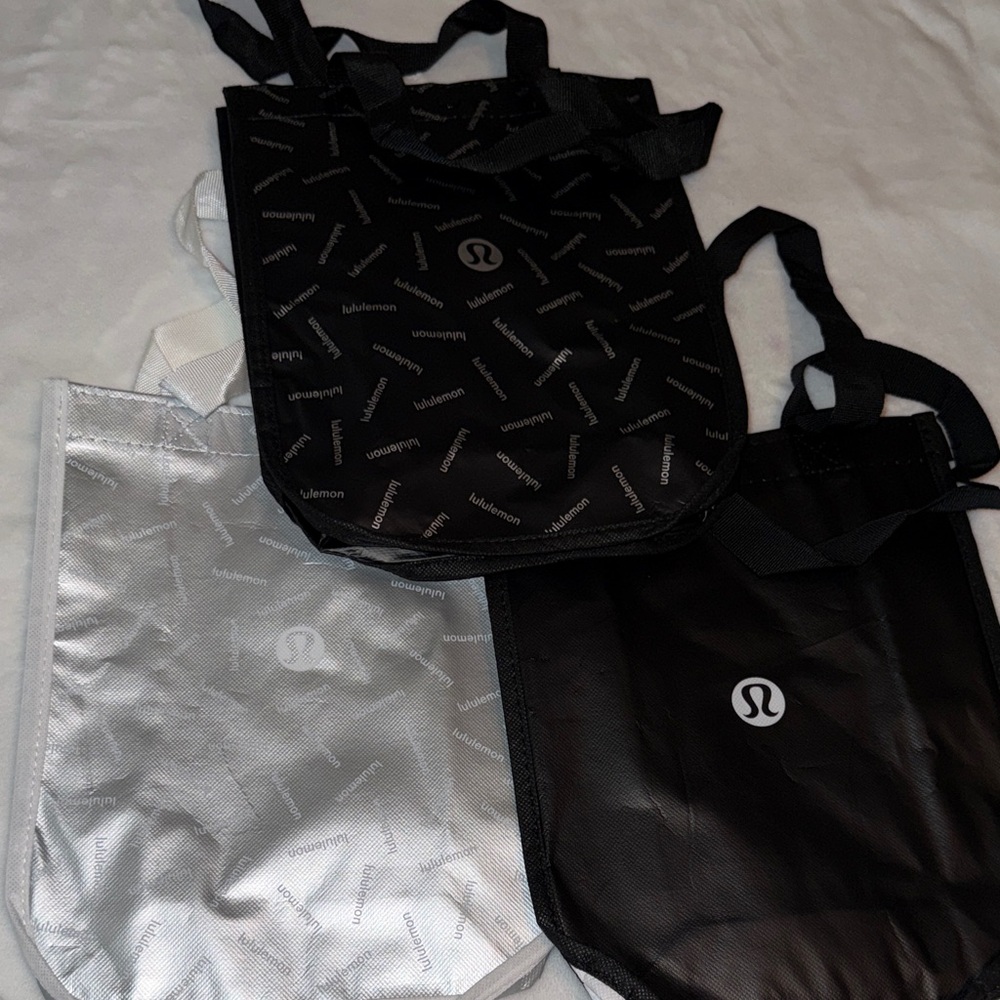 lululemon athletica Reusable Tote Set - Black & Silver